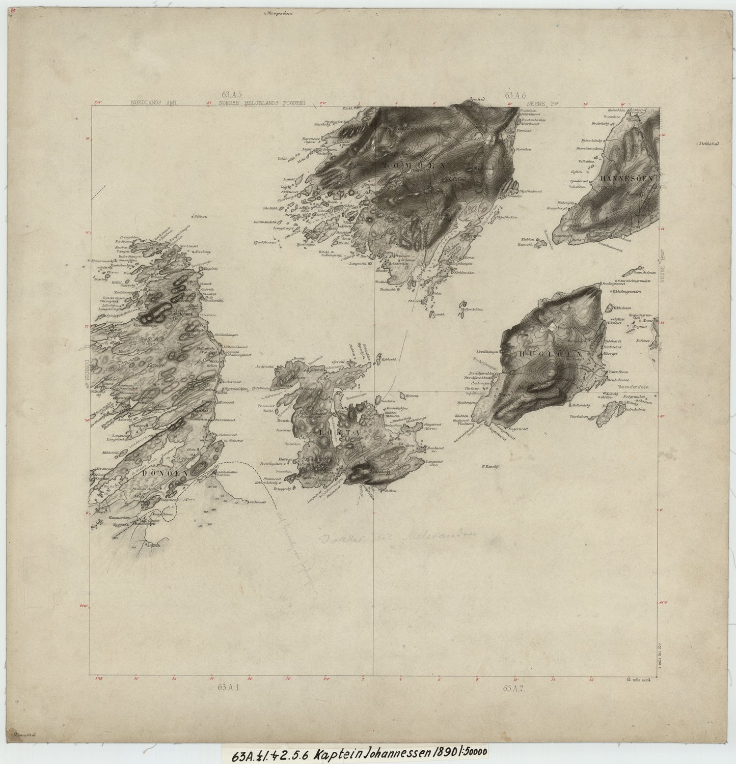 63A 1 (halv); 63A 2 (kvart); 63A 5; 63A 6: Nordland