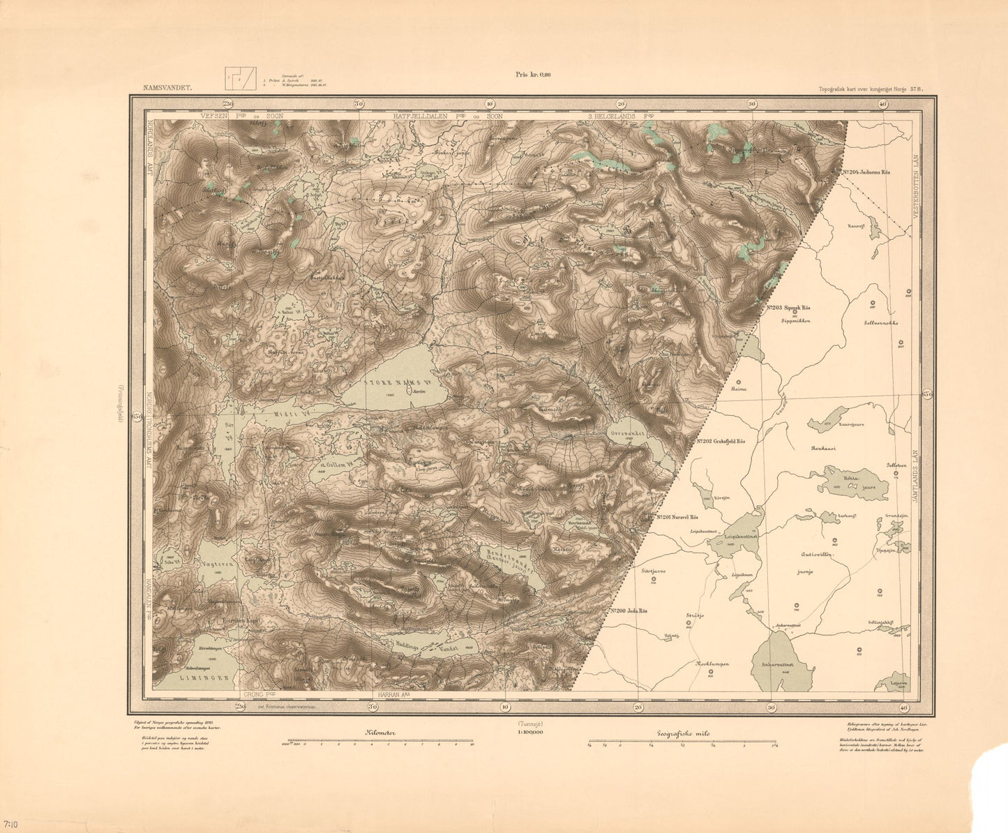 57B Namsvandet: Nordland | Nord-Trøndelag