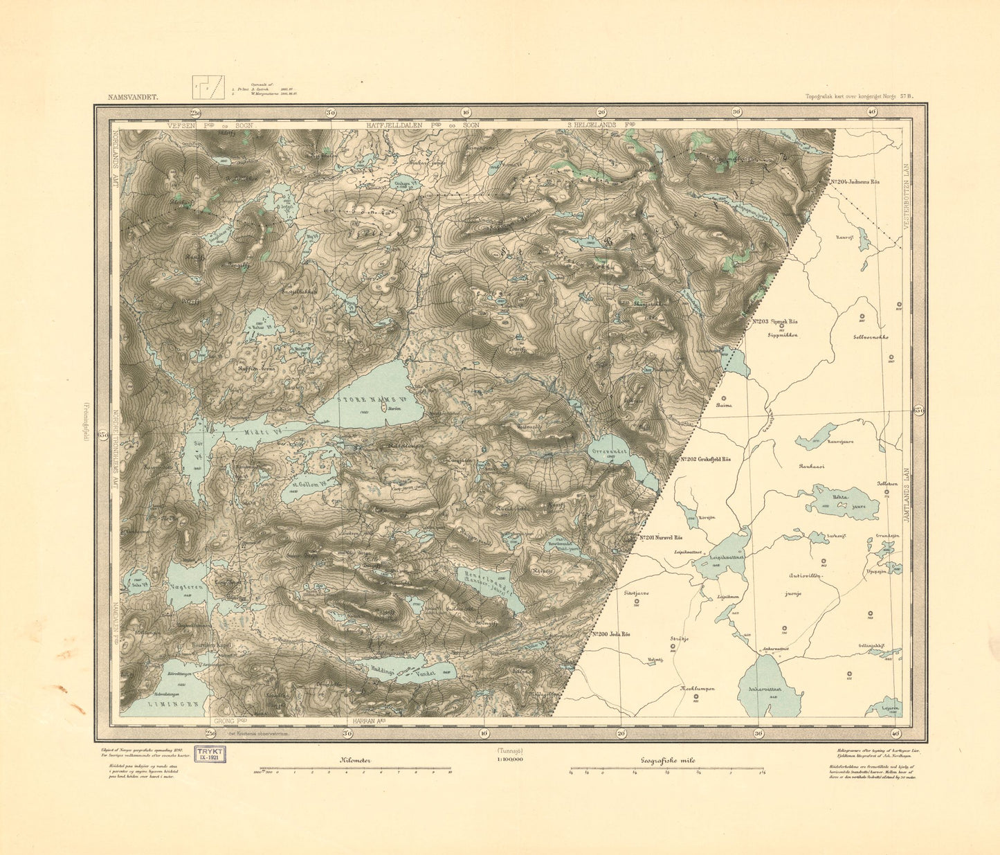 57B Namsvandet: Nordland | Nord-Trøndelag